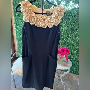 Taylor Dresses Ruffle Neckline Dress